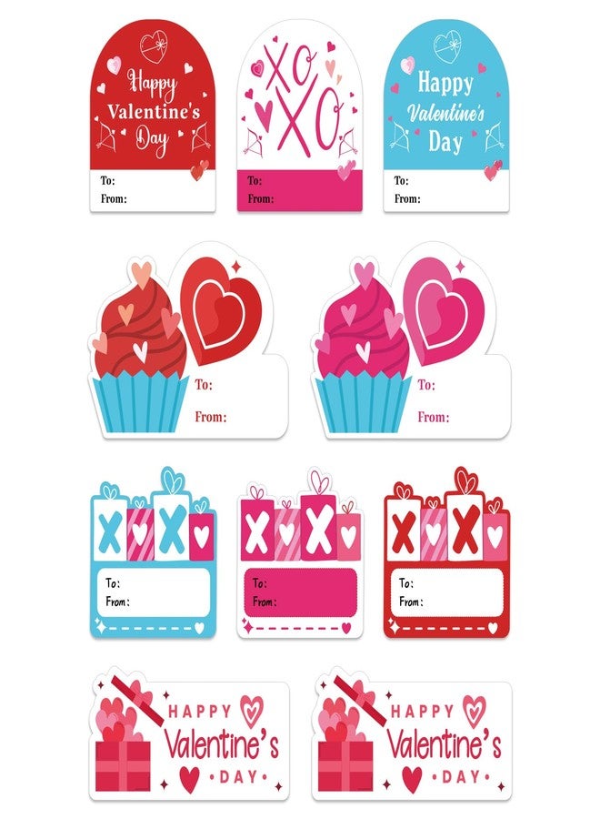 FLYAB to from Valentine Stickers Labels - 40PCS Happy Valentines Day Stickers Valentines Name Stickers for Adults Valentines Gift Tag Stickers for Gift Wrap Envelope - Image 1